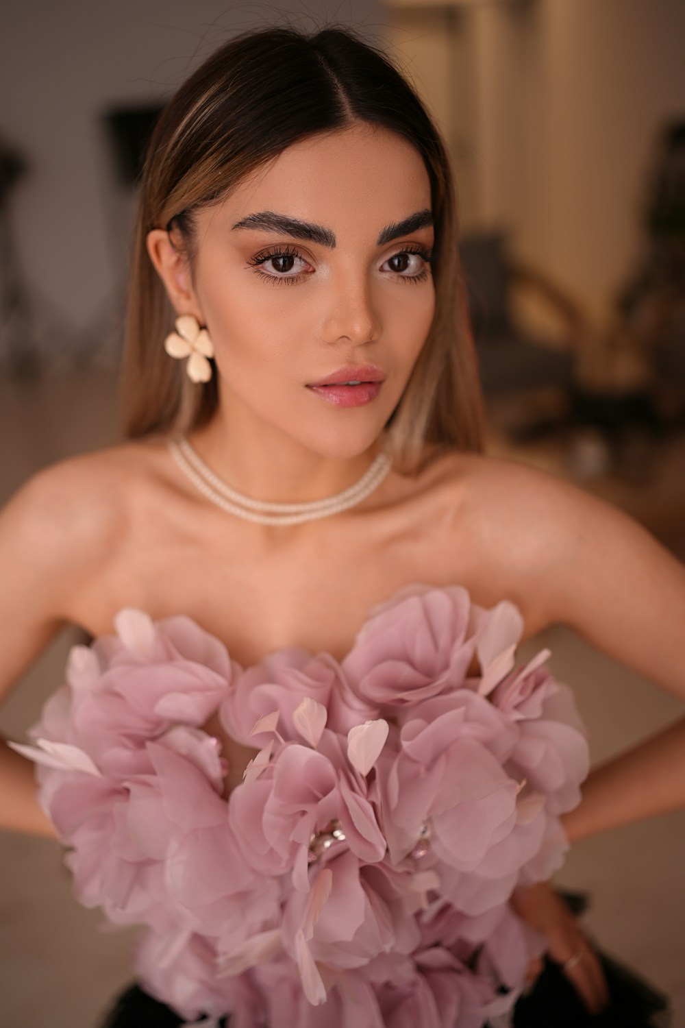 Vestido Floral Rosé
